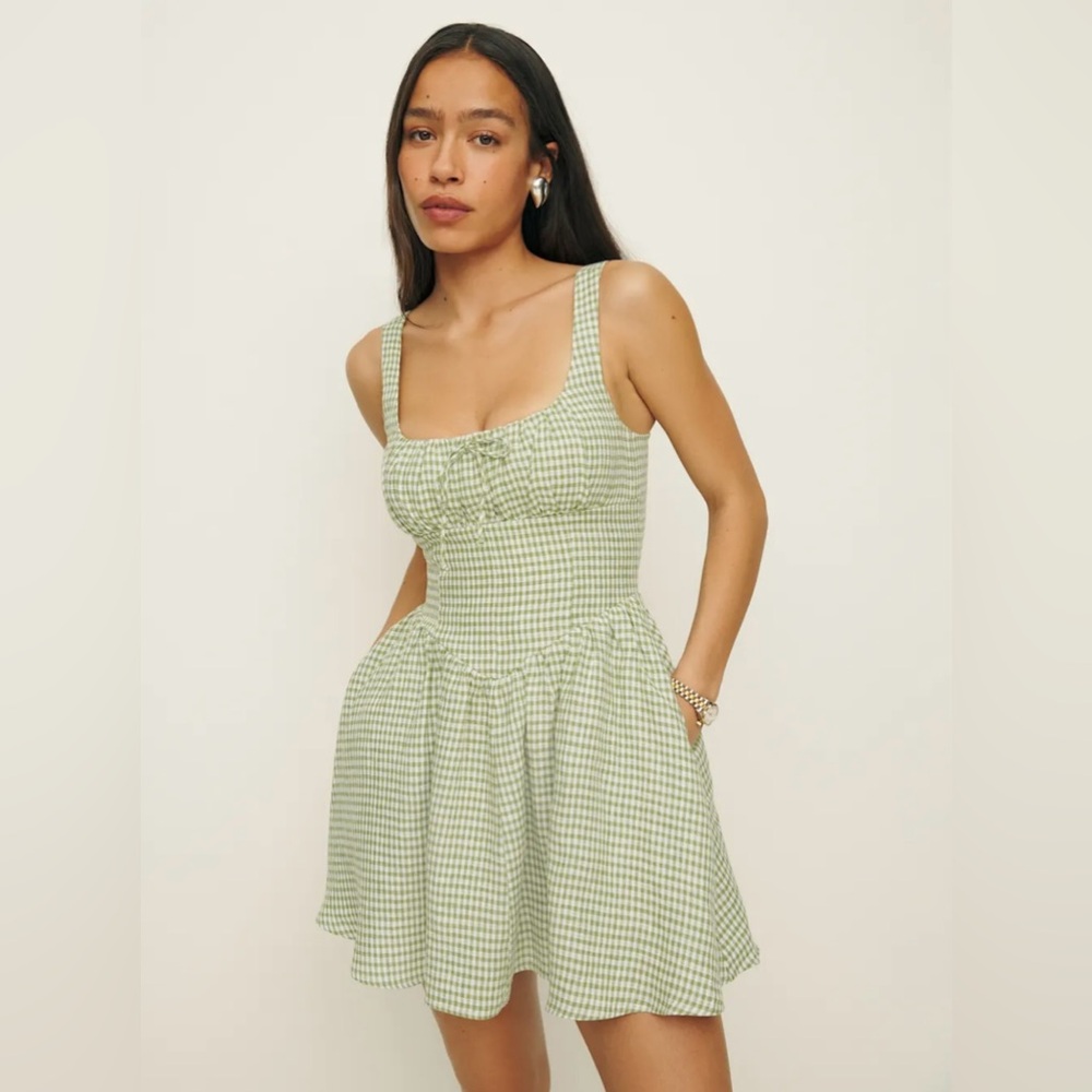 NWT Reformation Daria Linen Dress